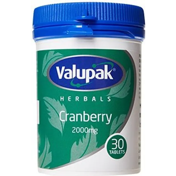 Valupak Cranberry 2000mg Pack of 30