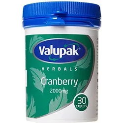 Valupak Cranberry 2000mg Pack of 30