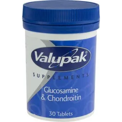 Valupak Glucosamine & Chondroitin Tablets 400/100mg Pack of 30