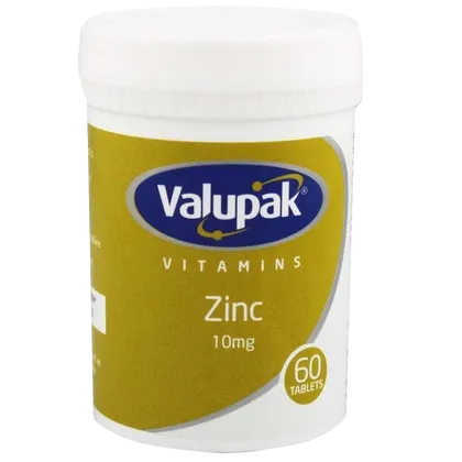 Valupak Zinc 10mg Tablets Pack of 60