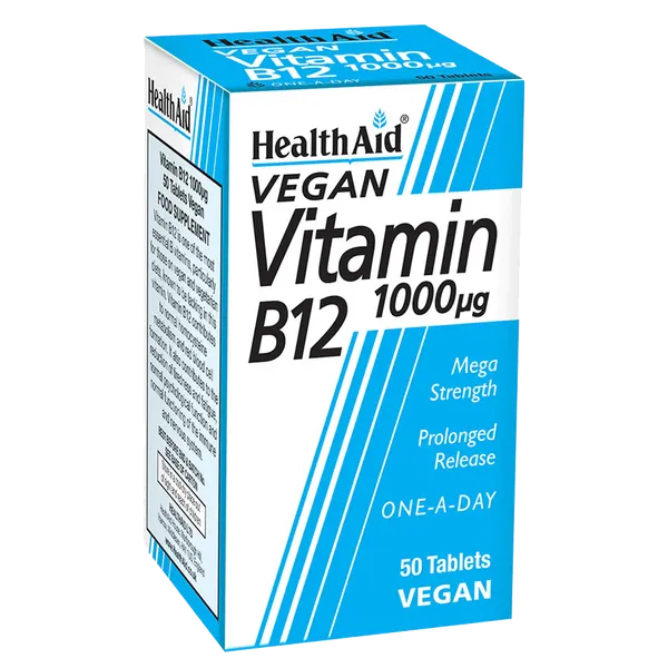 HealthAid Vitamin B12 1000mcg Tablets Pack of 100