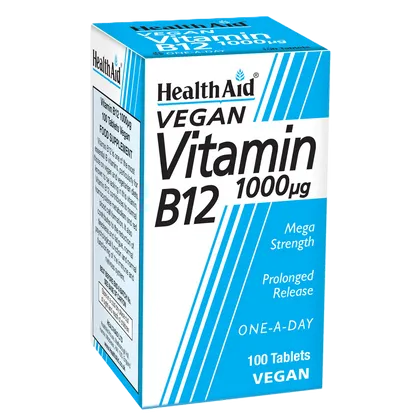 HealthAid Vitamin B12 1000mcg Tablets Pack of 100