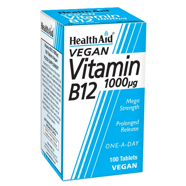 HealthAid Vitamin B12 1000mcg Tablets Pack of 100