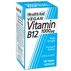 HealthAid Vitamin B12 1000mcg Tablets Pack of 100