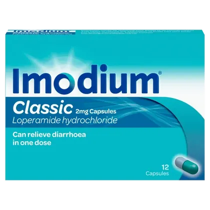 Imodium Diarrhoea Relief Capsules Pack of 12