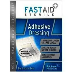 Fastaid Adhesive Dressing Pack of 5
