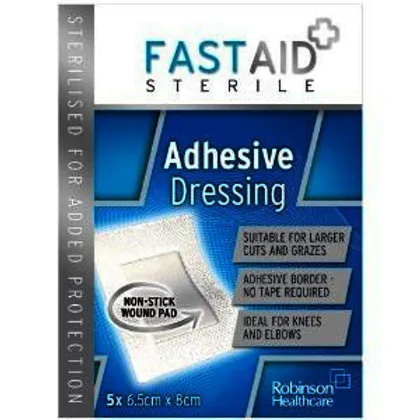 Fastaid Adhesive Dressing Pack of 5