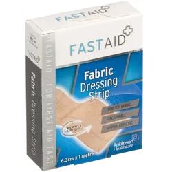 Fastaid Plasters Fabric Dressing Strip 6cm x 1m