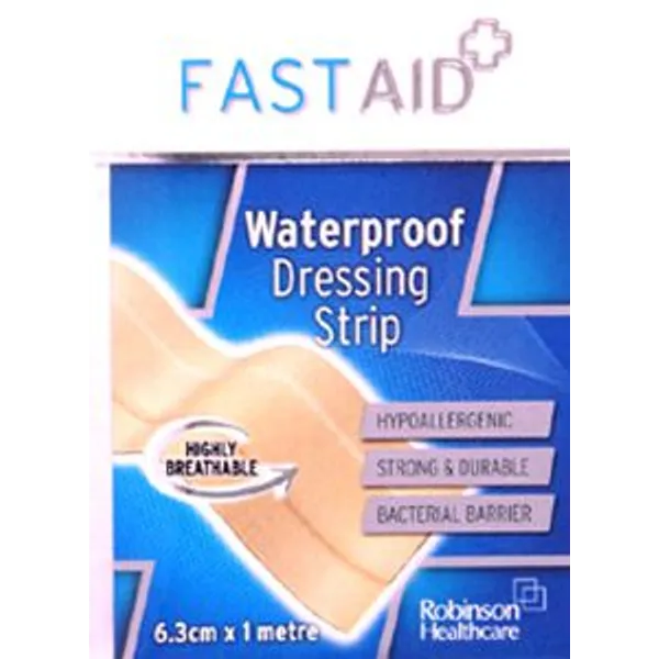 Fastaid Plasters Waterproof Strip 6.3cm x 1m