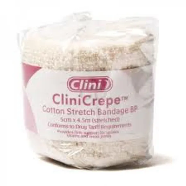 Clinicrepe Cotton Stretch Bandage 5cm x 4.5m