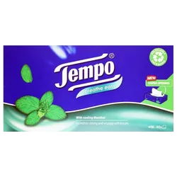 Tempo Tissue Single Box Menthol Pack of 72