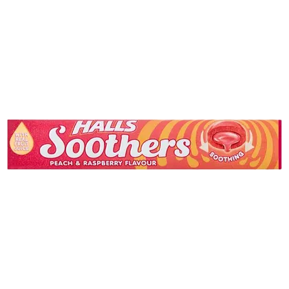 Halls Soothers Peach & Raspberry Flavour