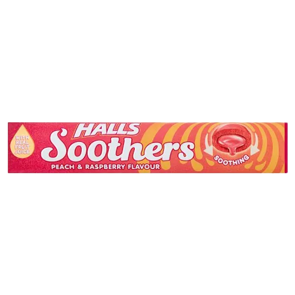 Halls Soothers Peach & Raspberry Flavour