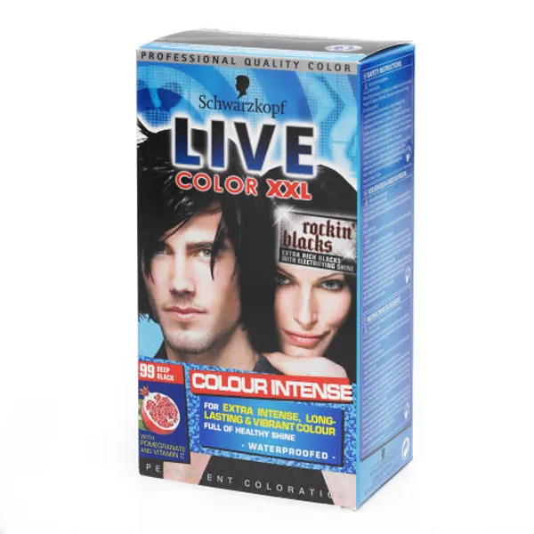 099 DEEP BLACK Hair Dye by LIVE