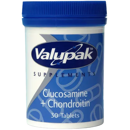 Valupak Glucosamine & Chondroitin Tablets 400/100mg Pack of 30