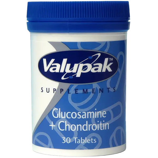 Valupak Glucosamine & Chondroitin Tablets 400/100mg Pack of 30