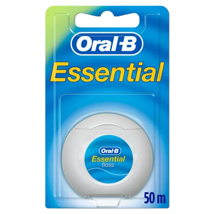 Oral B Essential Waxed Mint Flavoured Dental Floss 50m