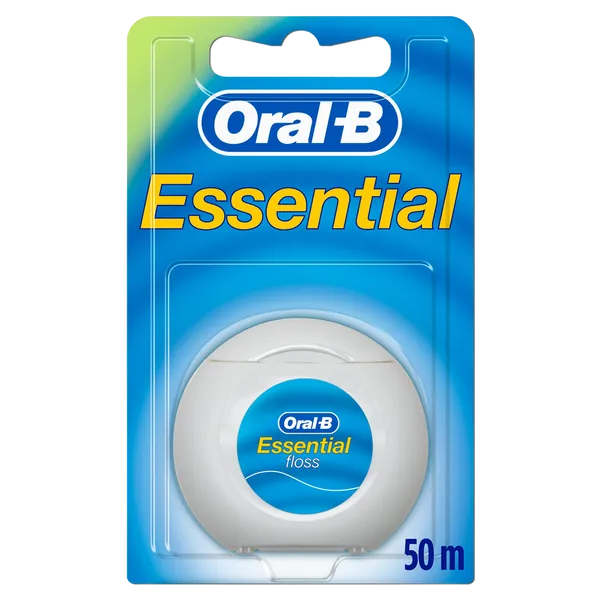 Oral B Essential Waxed Mint Flavoured Dental Floss 50m
