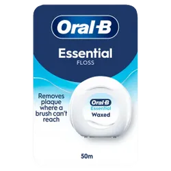 Oral B Essential Waxed Mint Flavoured Dental Floss 50m