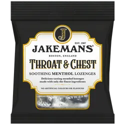 Jakemans Cough Sweets Throat & Chest Menthol 73g