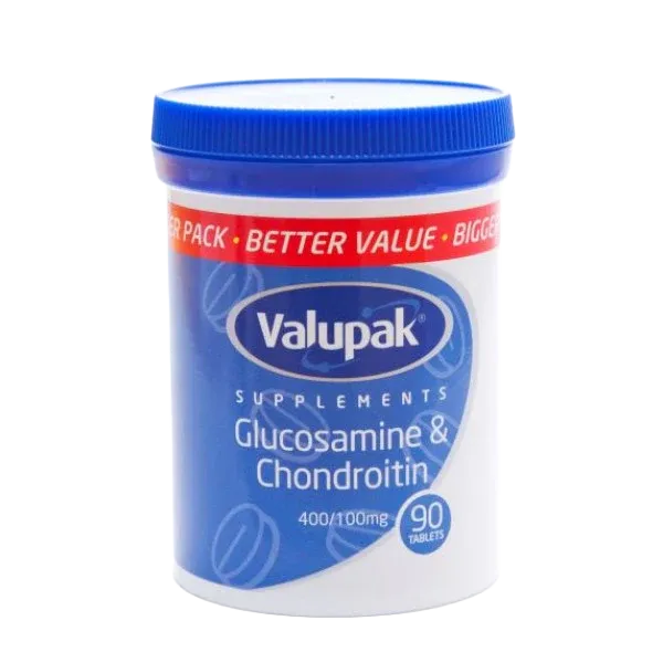 Valupak Glucosamine & Chondroitin Tablets 400/100mg Pack of 90
