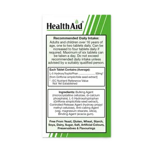 HealthAid 5-HTP (Hydroxytryptophan) 50mg Tablets Pack of 60