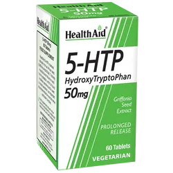 HealthAid 5-HTP (Hydroxytryptophan) 50mg Tablets Pack of 60