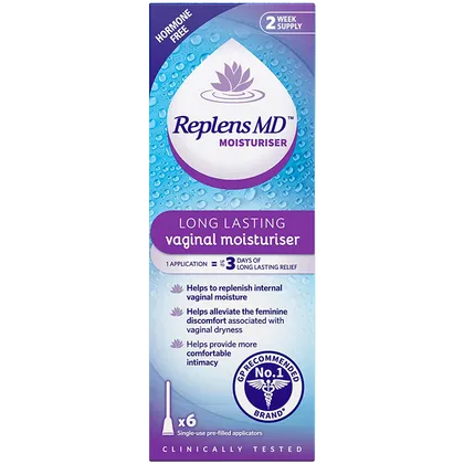 Replens MD Vaginal Moisturiser up to 6 Pre-Filled Applications (2 weeks)