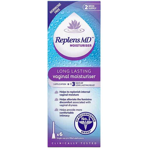 Replens MD Vaginal Moisturiser up to 6 Pre-Filled Applications (2 weeks)