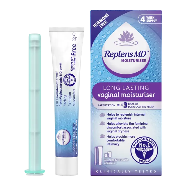 Replens MD Vaginal Moisturiser 35g Tube + Re-usable Applicator