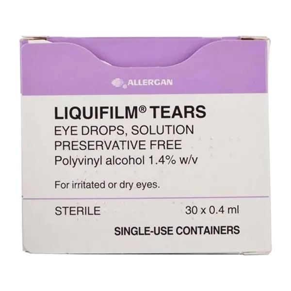 Liquifilm Tears Eye Drops Preservative-free 0.4ml Pack of 30