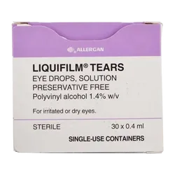 Liquifilm Tears Eye Drops Preservative-free 0.4ml Pack of 30