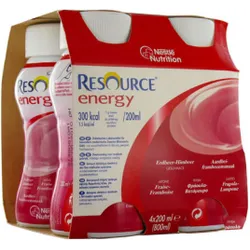 Resource Energy Strawberry-Raspberry 200ml Pack of 4