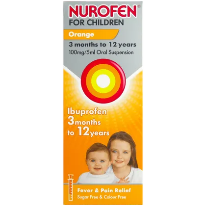 Nurofen for Children Sugar-free Orange Oral Suspension 200ml