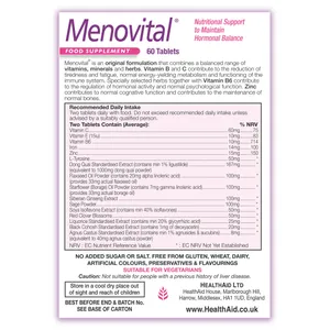 HealthAid Menovital Tablets Pack of 60
