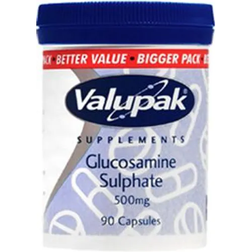 Valupak Glucosamine Sulphate Capsules 500mg Pack of 90