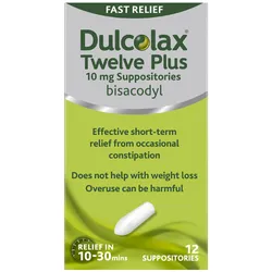 Dulcolax Laxative Suppositories 10mg Pack of 12