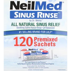 NeilMed Sinus Rinse Refill Sachets Pack of 120