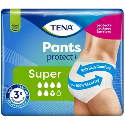 TENA Pants Protect+ Super Large Pack of 12