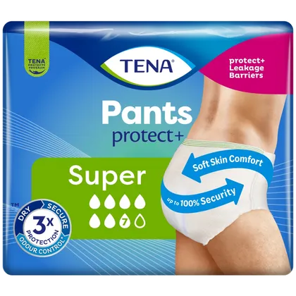 TENA Pants Protect+ Super Large Pack of 12