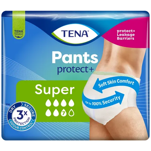 TENA Pants Protect+ Super Large Pack of 12