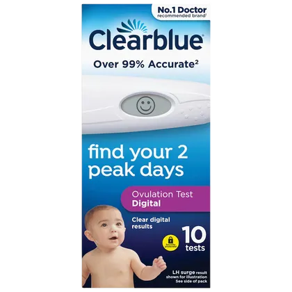 Clearblue Digital Ovulation Test Pack of 10