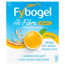Fybogel Hi-Fibre Orange Flavoured Laxative Sachets Pack of 10