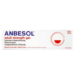 Anbesol Adult Strength Oral Pain Relief Gel 10g