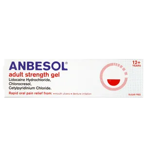 Anbesol Adult Strength Oral Pain Relief Gel 10g