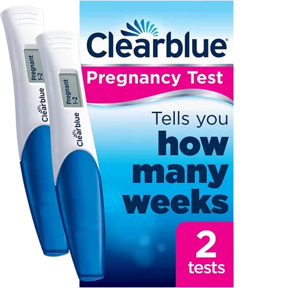 Clearblue Pregnancy Test with Weeks Indicator Pack of 2