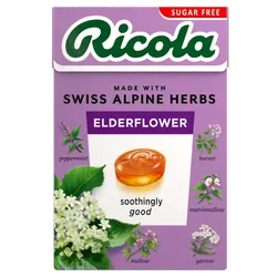 Ricola Swiss Herbal Sweets Elderflower Sugar Free 45g