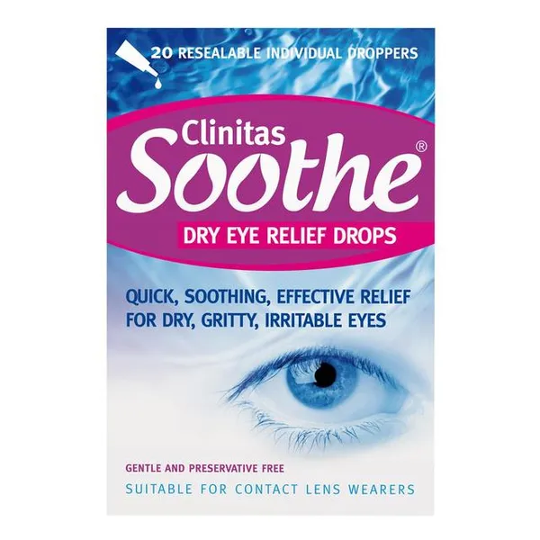 Clinitas Soothe Dry Eye Relief Drops Pack of 20