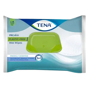 TENA ProSkin Plastic-Free Wet Wipes Pack of 48