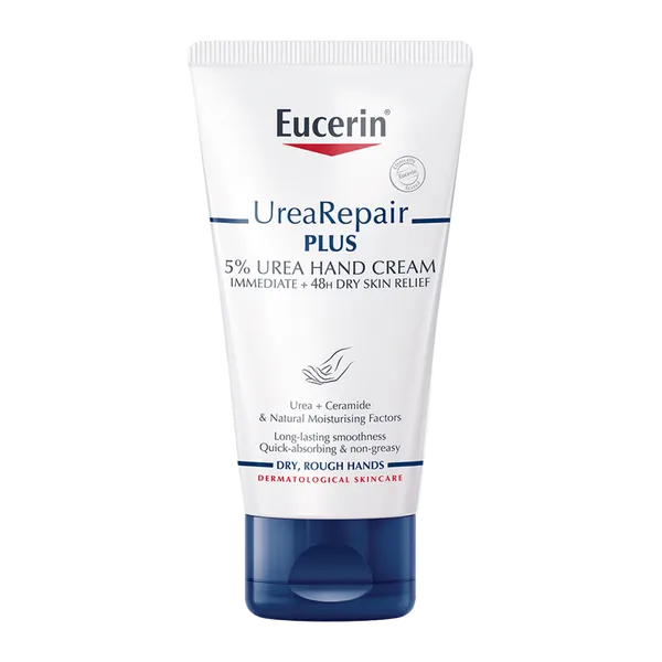 Eucerin UreaRepair Plus 5% Urea Hand Cream 75ml (Includes FREE ChapStick Lip Balm*)